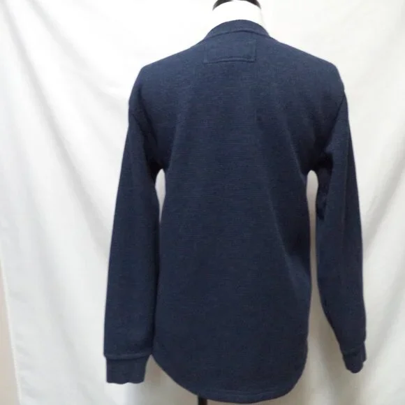 L.L. Bean Katahdin Waffle knit Fleece lined Henley Shirt Top Men Small Sm S - Picture 13 of 16